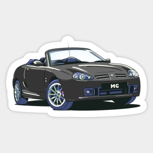 MG Rover MGTF in Anthracite Black Sticker